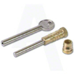 ERA 826-32 SASH WINDOW BOLT POLISHED BRASS 2 BOLTS AND ONE KEY