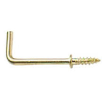 SQUARE BRASS CUP HOOK 38mm