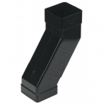FLOPLAST RBS5 BLACK ADJUSTABLE SQUARE OFFSET BEND