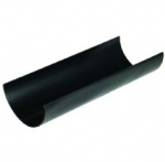 FLOPLAST HALF ROUND CAST IRON GUTTER RG4 CI 4metre BLACK