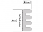 DRY GLAZE BLACK 9mm X 4mm PER METRE