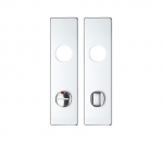 Zoo Hardware ZAA3SA Bathroom Cover Plates 178x44mm Satin Aluminium