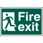 FIRE EXIT MAN LEFT SAV 400mm x 200mm