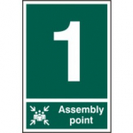 ASSEMBLY POINT 1 PVC 200mm x 300mm