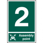 ASSEMBLY POINT 2 PVC 200mm x 300mm
