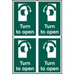 TURN TO OPEN PVC 4 per SHEET 200mm x 300mm