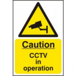 CAUTION CCTV IN OPERATION SAV 200mm x 300mm