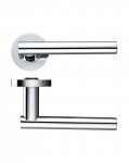 Zoo Hardware ZPZ090CP Lucca Lever On Round Screw On Rose Polished Chrome