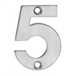 Steelworx 50mm Numeral "5" NUM10505SSS (Satin Stainless Steel)