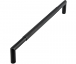 NERO MITRED KNURLED PULL HANDL 425 x 19 B/T MATT BLACK JMB8