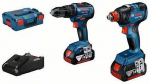 BOSCH 18V BRUSHLESS TWINPACK GSB18V-55,GDX18V-200 2x4.0 BATTERIES and L-BOXX