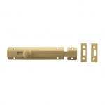 ASB6SB 6" Surface Door Bolt Satin Brass