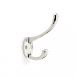 AW770PN Victorian Hat & Coat Hook Polished Nickel