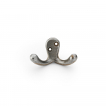 AW773AI Victorian Double Robe Hook Antique Iron