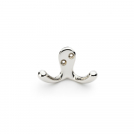 AW773PN Victorian Double Robe Hook Polished Nickel