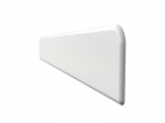 Square Fascia End Cap 100 x 40 - White