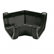 GUTTER ANGLE 135o BLACK SQUARE RAS2
