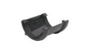 FLOPLAST HALF ROUND CAST IRON UNION RU1CI BLACK