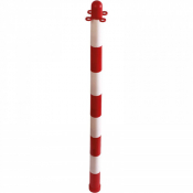 RED & WHITE POLYTHENE POSTS 900mm x 40mm diameter