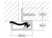 Stormguard DD20Double Door Seal 2.1mtr WHITE