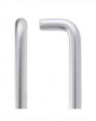 ZOO HARDWARE ZCAD300BSA 300mm x 19mm ALUMINIUM D PULL HANDLE