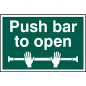 PUSH BAR TO OPEN PVC 300mm x 200mm