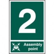 ASSEMBLY POINT 2 PVC 200mm x 300mm