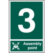 ASSEMBLY POINT 3 PVC 200mm x 300mm