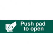 PUSH PAD TO OPEN PVC 200mm x 50mm