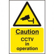 CAUTION CCTV IN OPERATION SAV 200mm x 300mm