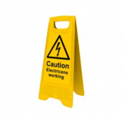 HEAVY DUTY A-BOARD     4709 CAUTION ELECTRICIANS WORKING