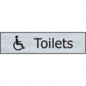 TOILETS DISABLED SYMBOL SSE 200mm x 50mm