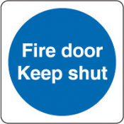 inchFire Door Keep Shutinch Sign