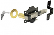 PERRY 1126 SINGLE LOCKING LONG THROW GATE LOCK 70MM BLACK