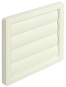 HAFELE WALL GRILL GRAVITY FLAP WHITE 565.30.835 180mm x 180mm