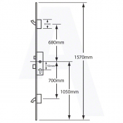 ERA LEVER OPERATED LATCH & DEADBOLT SPLIT SPINDLE 20mm