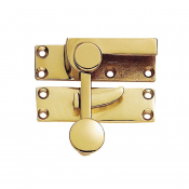 CARLISLE BRASS AA39 POLISHED BRASS QUADRANT ARM SASH FASTENER