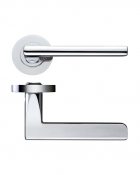 ZPZ080 CP Amalfi Lever On Round Screw On Rose