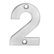 Steelworx 50mm Numeral inch2inch NUM10502SSS (Satin Stainless Steel)