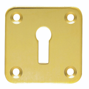 CARLISLE BRASS AA4PB STANDARD PROFILE ESCUTCHEON 50mm x 50mm