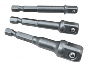 FAITHFULL HEX TO SQUARE DRIVE ADAPTER SET 3 FAISBSOCDRIV