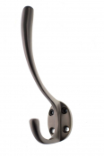 AHCHMBN Traditional Hat & Coat Hook Matt Gun Metal