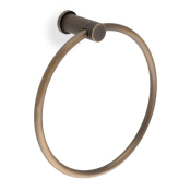 Brunel Diamond Knurled Towel Ring AW451AB Antique Brass