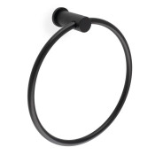 Brunel Diamond Knurled Towel Ring AW451BL Black