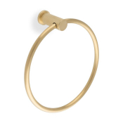 Brunel Diamond Knurled Towel Ring AW451SBPVD Satin Brass PVD