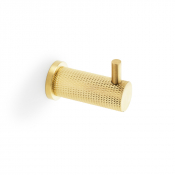 AW775SBPVD Brunel Knurled Coat Hook Satin Brass PVD