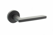 Alaska Lever on Round Rose Matt Black (S26R)