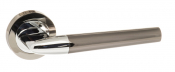 Tennessee Lever on Round Rose Black Nickel / Polished Chrome (S37R)