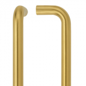ZCSD300 300x19 SATIN BRASS PULL HANDLE GRADE 304 BOLT THROUGH