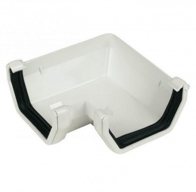 GUTTER ANGLE 90o WHITE SQ RAS1